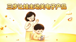 娃一拿到手机就放不下来，怎么能让他自己主动关手机呢？